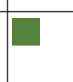 A green square with yellow lines on it.